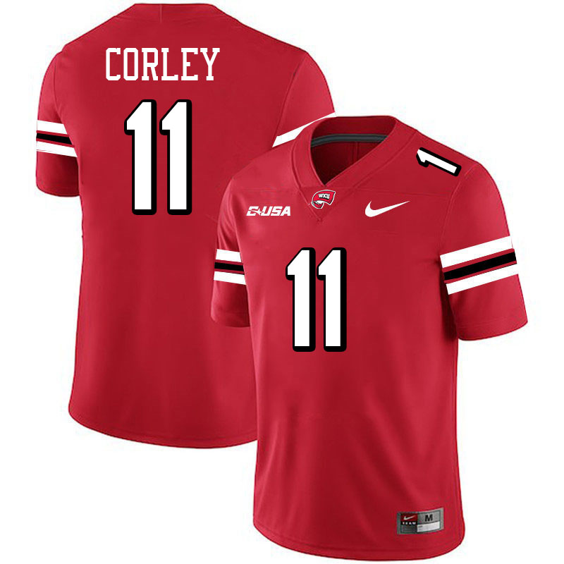 Malachi Corley WKU Jersey,Western Kentucky Hilltoppers #11 Malachi Corley Jersey Youth-Red